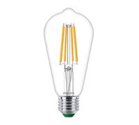 Philips MASTER LEDbulb Ultra Efficient E27 Pera Chiara 4 W 840 lm - 827 Bianco Molto Caldo | Equivalente 60 W