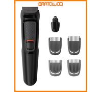 Philips MG3710/15 Regola Barba Ric., 6 Modalità di Lama Autofilanti, Nero