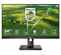 Philips 242B1G - Monitor FHD da 24", 75 Hz, 4 ms, IPS, altoparlanti, hub USB, regolazione dell'altezza, monitor verde (1920 x 1080, 250 cd/m², HDMI/VGA/DP)