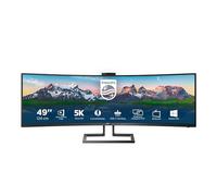 Philips 499P9H Curved Monitor 124 cm (48,8 pollici) (5K, pannello VA, docking station USB-C, webcam, displayport, HDMI)