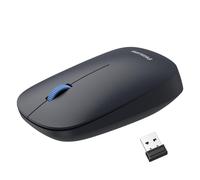 PHILIPS Mouse senza fili, mouse wireless USB con riduzione del rumore, mouse wireless ergonomico da 2,4 G, compatibile con tablet, laptop e computer, leggero e facile da trasportare (nero
