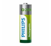 4 Philips Ricaricabile Batterie Aa Nimh HR6 2600 MAH Batteria 4BL 1.2V Nuovo