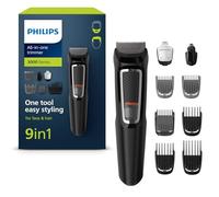 Philips Multigroom Serie 3000 9-in-1 per Viso, Capelli e Corpo con Tecnologia DualCut (modello MG3740/15)