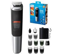 Philips Multigroom Serie 5000 Rifinitore multi-styles/12 accessori di precisione, battery-powered, grigio
