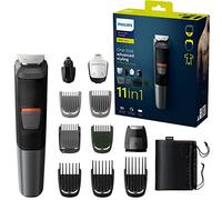 Philips Multigroom series 5000 11 in 1, Barba, capelli e corpo MG5730/15 11 accessori, tecnologia DualCut, fino a 80 min di autonomia, impermeabile