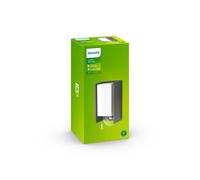 Philips Lighting Lampada a Parete LED Bridge, per Esterni, Attacco E27, Sensore di Movimento, Antracite