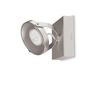 Philips myLiving 533101716 - Faretto LED a 1 luce, in metallo spazzolato, 4,5 W