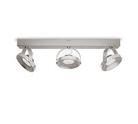 Philips myLiving 533131716 - Faretto LED a 3 luci, 4,5 W, in acciaio INOX spazzolato