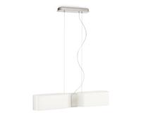 Philips myLiving - Lampada a sospensione SAAR ARGENTATO/BIANCO