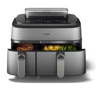 Philips 5000 series Airfryer doppio cestello con cottura a vapore, friggitrice ad aria da 9.0L, 19 metodi di cottura, App per ricette, NA555/00