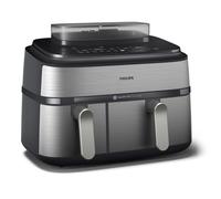 Philips 5000 series Airfryer doppio cestello con cottura a vapore, friggitrice ad aria da 9.0L, 19 metodi di cottura, App per ricette, NA555/00