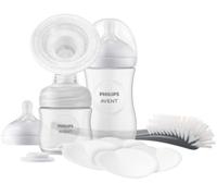 Philips Avent Set regalo con tiralatte manuale - Tiralatte singolo, biberon da 2
