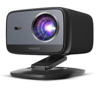 Philips, Neopix 450 Smart - Proiettore Home Cinema, Full HD 1920 x 1080p, 500 lumen, Quindi, Google TV, Sorgente luminosa LED, Modalità Specchio, Wi-FI 6, Audio Stereo 2x5 Watt, Nero