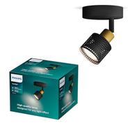 Philips Niall Spot 1 testa, GU10 non incluso, ottone, IP20 - NUOVO
