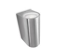 Philips Lighting Nightingale Lampada da Parete Plafoniera Illuminazione Giardino Ambienti Esterni GU10, 35 W, Inox, 10 x 8 x 16 cm