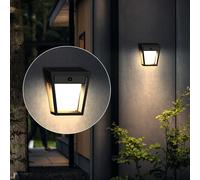 PHILIPS Nissa, Lampada solare da parete UltraEfficient, per Esterni, con Sensore di Movimento, 3000K, 250/25lm, Nera