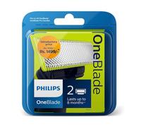 Philips Norelco OneBlade Original Lama di Ricambio per Viso, confezione da 2 Lame QP220/50