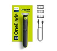 Regolabarba - PHILIPS - Oneblade QP2724/10 - 3 accessori (1 / 3 / 5 mm) inclusi - senza fili ricaricabile - Verde / Nero