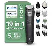 Philips Norelco - Rasoio multifunzione per viso, capelli e corpo, lame completamente in metallo, 17 impostazioni di lunghezza (0,5-16 mm), pettine di precisione, MG5965/49, 19 pezzi