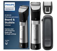 Philips Norelco Serie 9000, Ultimate Precision Barba e Capelli Trimmer con tecnologia Beard Sense per un taglio uniforme, BT9810/40