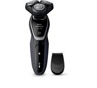 PHILIPS Norelco Shaver 5100 S5210/81 Rasoio Elettrico Rotazione Trimmer Nero, Grigio