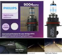 Philips Notte Guida Platino 9004 65/45W Due Lampadine Faro Ricambio Lampada OE