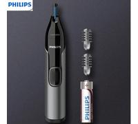 Philips NT3650/16 Rimozione peli naso, Rifinitore di peli di orecchie e naso, Rifinitura professionale e indolore di sopracciglia e peli del viso per uomini e donne NT3650ABS