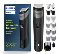 Philips NUOVO Norelco Multigroom Series 5000 18 Pezzi, Barba Viso, Capelli, Corpo e Capelli Intimi Trimmer per Uomini - NO Blade Oil MG5910/49