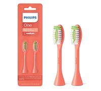 Philips One by Sonicare BH1022/01 - Testine per spazzolino da denti, colore: Corallo, confezione da 2