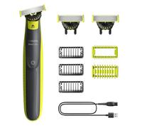 Philips OneBlade 360 Autentico Regolabarba elettrico per viso e corpo, rasoio e spazzola per il corpo, 3x 360 lame, 3x pettine per barba (1,3,5 mm), 1x kit per il corpo, QP2824/31