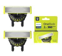 Philips OneBlade 360, lame di ricambio originali per rasoio da barba e da uomo, compatibile con tutti i Philips OneBlade, confezione da 2, QP420/60
