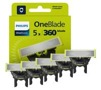 Philips OneBlade Original 360 lame, compatibili con tutti i modelli OneBlade e Pro, 5 pezzi (modello QP450/50)
