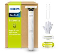 Philips OneBlade Intimate, cura intima, rifinitura e rasatura con protezione extra della pelle, per un aspetto curato e non completamente rasato, modello QP1924/28