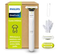 Philips OneBlade Intimate, cura intima, rifinitura e rasatura con protezione extra della pelle, Rasatura precisa e confortevole - senza radere completamente a zero, modello QP1924/28