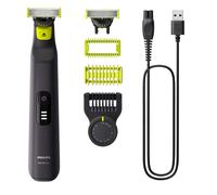 Philips OneBlade Pro 360 Face & Body Rasoio, Regolabarba e Rifinitore con Pettine di Precisione Regolabile 14 Lunghezze QP6542/15
