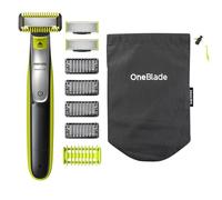Philips OneBlade QP2630/30, Rasoio Elettrico Face + Body, Utilizzo Wet&Dry, Include 1 Lama Viso, 1 Lama Corpo e 5 Pettini