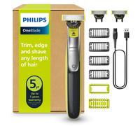 Philips OneBlade QP2834/31 - Regolabarba elettrico 360 autentico, per viso e cor