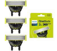 Philips OneBlade QP430/60 - Testine originali a 360 lame, compatibili con tutti