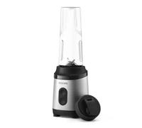 Philips Blend & Go Serie 3000 Mini Frullatore per frullati - 350W, Bicchiere 0,6L, Lame Rimovibili a 4 Stelle, 2 Velocità, Lavabile in Lavastoviglie, ProBlend, Compatto, Argento (HR2671/00)