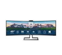 Philips 499P9H Curved Monitor 124 cm (48,8 pollici) (5K, pannello VA, docking station USB-C, webcam, displayport, HDMI)