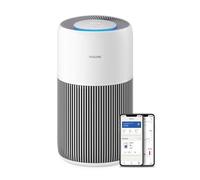 Philips Filtro HEPA NanoProtect + filtro ai carboni attivi, CADR 400 m³/h per 109 m², anallergico, ultra silenzioso, intelligente e durevole (AC2220/10)