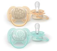 Philips PHILIPS AVENT SUCCHIETTI SOFT 0-6M ROSA E AZZURRO CON DISEGNI 2 PEZZI