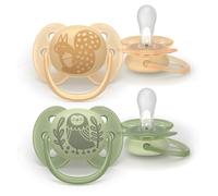 Philips PHILIPS AVENT SUCCHIETTI SOFT 6-18M ARANCIONE E VERDE CON DISEGNI 2 PEZZI