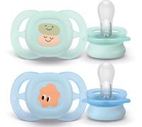Philips PHILIPS AVENT SUCCHIETTI ULTRASTART 0-2M VERDE E AZZURRO CON DISEGNI 2 PEZZI