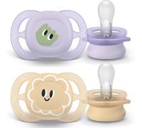 Philips PHILIPS AVENT SUCCHIETTI ULTRASTART 0-2M VIOLA E ARANCIONE CON DISEGNI 2 PEZZI