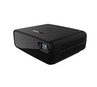 Philips PicoPix Micro 2, proiettore portatile, tascabile, luminoso, LED DLP, durata batteria 5 ore, Altoparlanti stereo, HDMI, USB-C, nero
