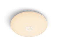 PHILIPS Plafoniera LED malva con sensore di movimento 16 W 2700 K [luce calda-bianca] per illuminazione interna di casa, soggiorno, camera da letto e sala da pranzo