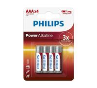 Philips Power Alkaline LR03 Micro AAA 4 stuks Batterij