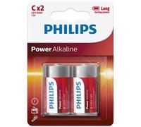 Philips power alkaline pila c lr14 blister * 2