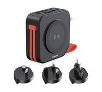 Philips Powerbank 10000mAh mit Reiseadapter (Phil-DLP4347CB/00)